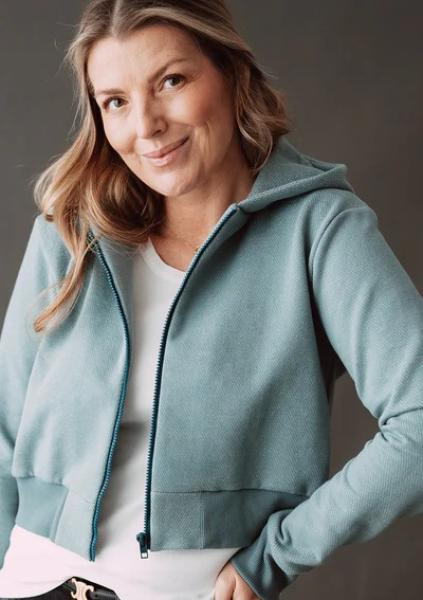 Beispiel kurze Sweatjacke